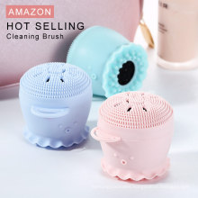 Skin Care Tools Massage Silicone Octopus Face Cleaning Brush With Sponge